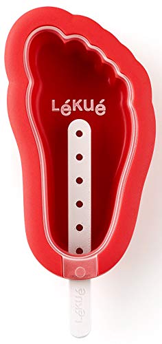 L√©ku√© Feet Ice Cream Mould, One Size, Red