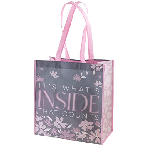 Karma Gifts Large Gift Bag, Gray/Lilac Floral
