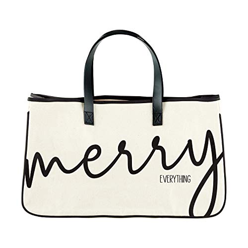 Creative Brands F4527 Holiday Tote Bag, 20" x 11", Merry Everything
