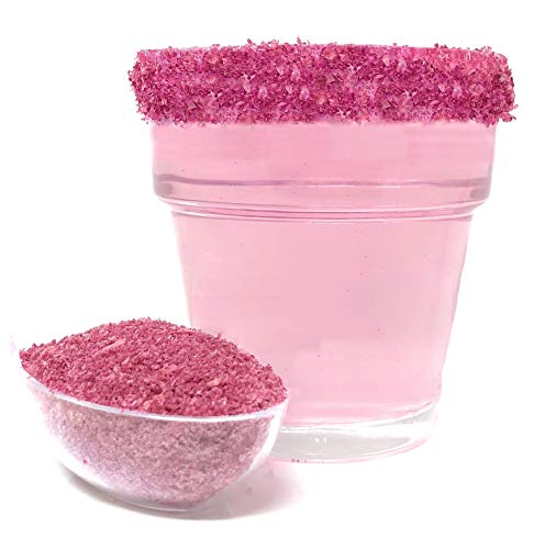 Ultimate Baker Snowy River Pink Cocktail Salt - Natural Kosher Pink Margarita Salt for Cocktail Rimming (3oz Gift Bottle)
