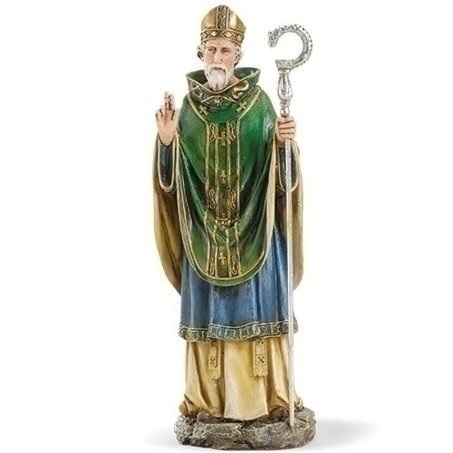 Roman Joseph Studio Renaissance Saint Patrick Irish Bishop Religious Figurine 40724