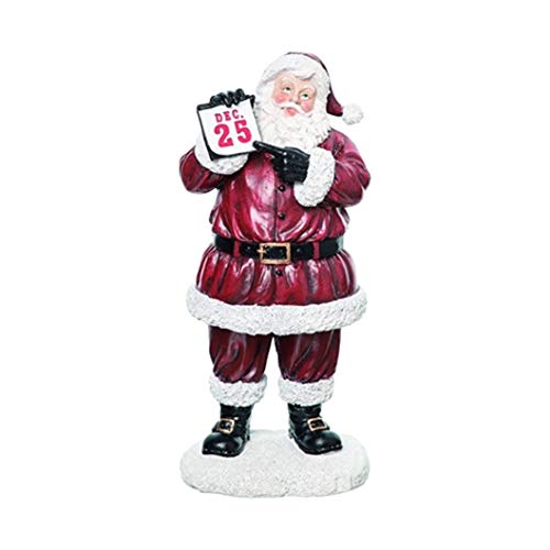 Transpac Y9529 Traditional Santa Figurine, 5-inch Length, Resin