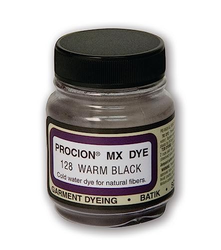 Jacquard Procion Mx Dye - Undisputed King of Tie Dye Powder - Warm Black- 2/3oz Net Wt - Cold Water Fiber Reactive Dye Made in USA