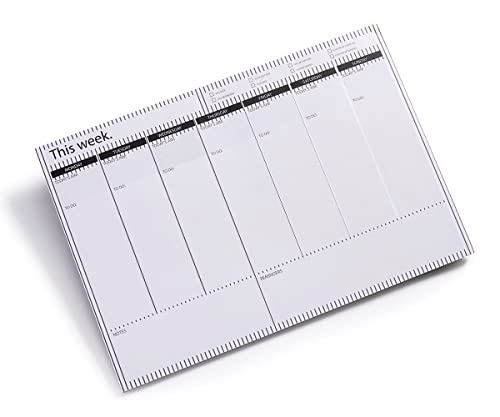 Giftcraft 094872 Weekly Planner Pad, 16.5-inch Length, Paper