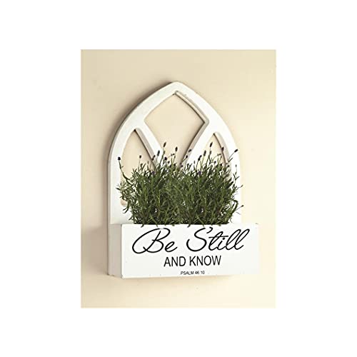 Manual Woodworker Window Box Planter-I Can Do All Things (8.25" x 2.75" x 11.75") (Set of 2)