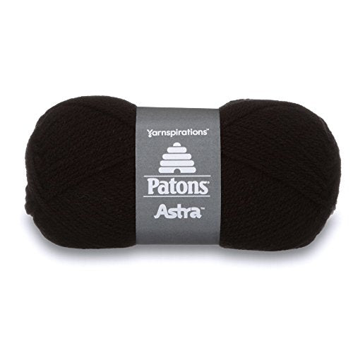 Spinrite Yarns (CA) Patons Astra Yarn, 1.75 oz, Black