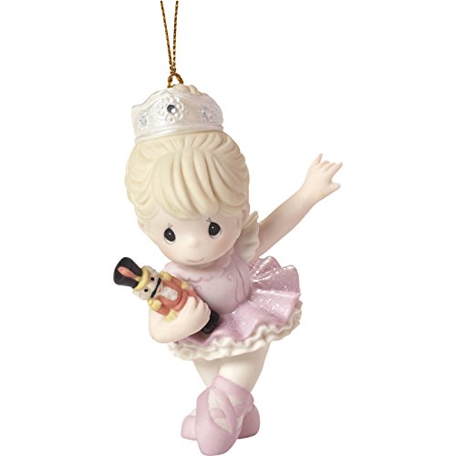 Precious Moments" Behold The Magic of Christmas Nutcracker Ballerina Ornament, Multicolor