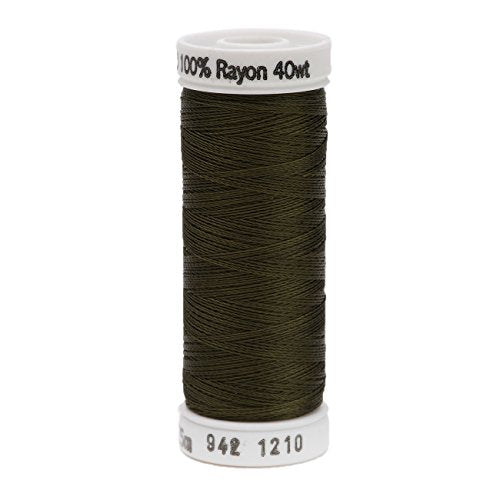 PA Distribution Sulky 942-1210 Rayon Thread for Sewing, 250-Yard, Dark Army Green