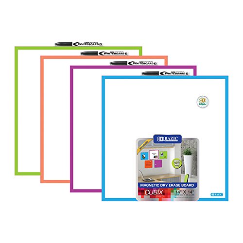 BAZIC 14" x 14" Magnetic Dry Erase Tile