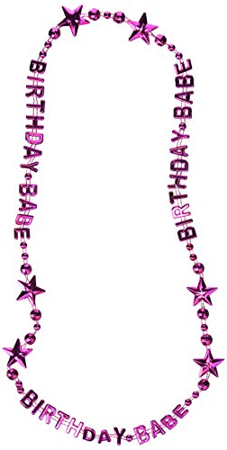 Beistle Birthday Babe Beads-Of-Expression Party Accessory (1 count) (1/Card)