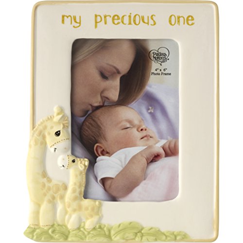 Precious Moments My My Precious One Ceramic Giraffe Photo Frame, Pastel Yellow