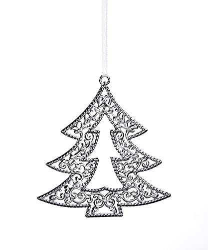 Giftcraft 665805 Christmas Tree Design Ornament, 3.55-inch Height