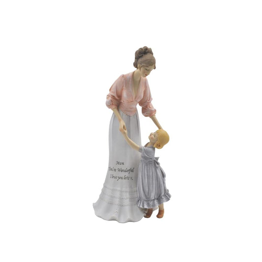Comfy Hour Gracious Mother and Lovley Children Figurine, Home Décor Collection, Stone Resin