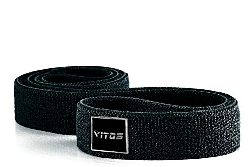 Vitos Fitness Polyester V-Power Band | Allergy Prevention Snap Proof Pull Up Assist Heavy Duty Resistance Mobility Lifting Perfect Body Stretching Training (