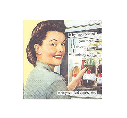 Boston International IHR Anne Taintor, 20 Count Cocktail Beverage Paper Napkins, 5 x 5-Inches, Winners