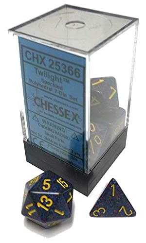 Chessex Chx25366 Dice - Speckled: 7Pc Twilight