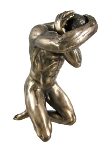 Unicorn Studio 6 Inch Kneeling Male Nude Figure with Head in Hands Display Decor