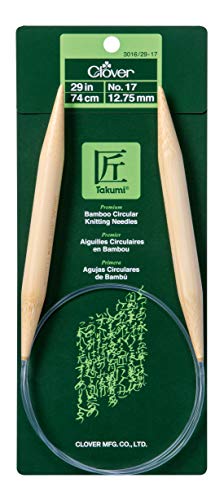 CLOVER Bamboo Circular Knitting Needles 29in/ No. 17, 29"