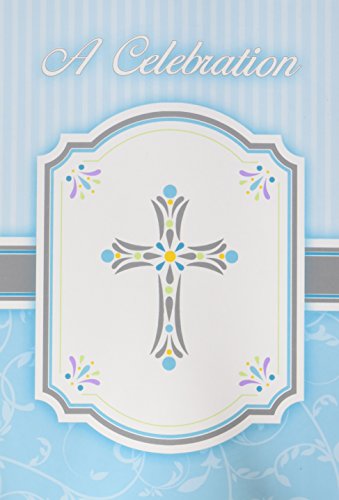 Amscan "A Celebration" Blessings Blue Postcard Value Pack Paper Invitations - 6 1/4" x 4 1/4" | Blue | Pack of 20