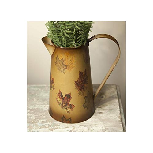 Manual IMFSPL Metal Fall Leaves Decorative Pitcher