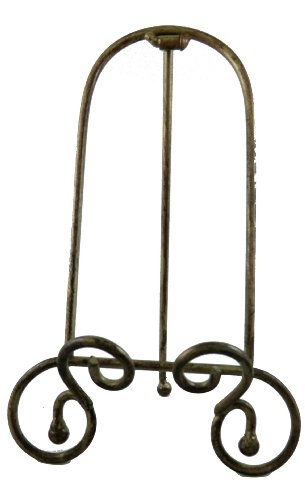 Napco Accents & Occasions Metal Scroll Easel Stand, 9-1/2-Inch