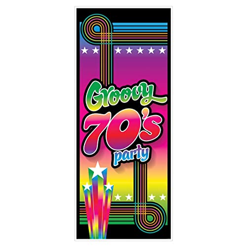 Beistle Groovy 70's Party Door Cover- 1 pc.