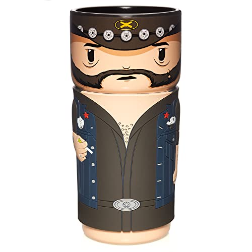 CosCups by Numskull Motorhead Lemmy Ceramic Mug Gift with Rubber Sleeve 400ml - Official Motorhead Merchandise