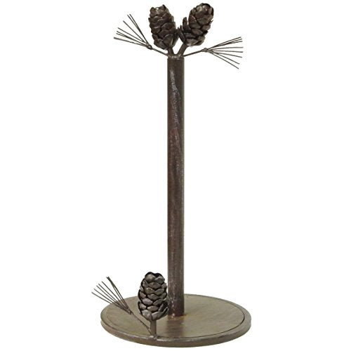 De Leon Collections LL Home Pinecone Paper Towel Holder