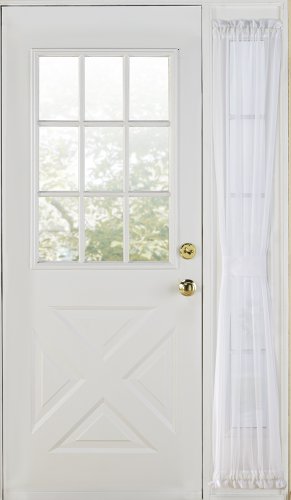 Belle Maison Stylemaster Elegance Sheer Voile Sidelight, 30" x 72‚Äö√Ñ√π, White
