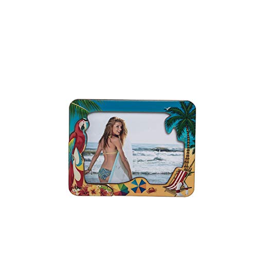 Beachcombers B22560 Resin Parrot Beach Picture Frame, 5 x 7-inch