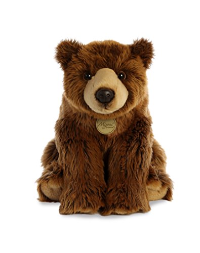 Aurora World Miyoni Plush Toy Animal, Grizzly Bear, 15"