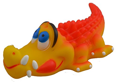 Amazing Pet Products Dog Vinyl Squeak Toy, Vinyl Alligator, 6-Inch