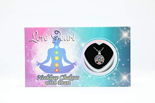 Puka Creations Chakra Pearl Necklace Love with with Genuine Pearl