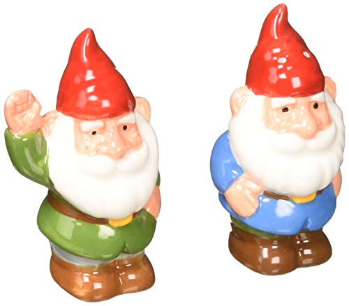 Abbott Collection  Garden Gnomes Salt & Pepper-3.5" H, 3.5 inches high