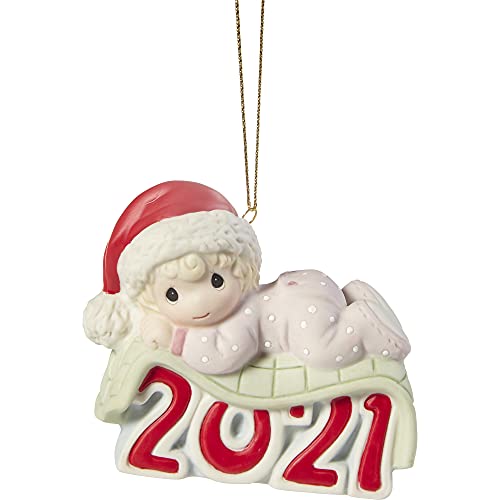Precious Moments Baby's 1st Christmas Dated Girl Ornament