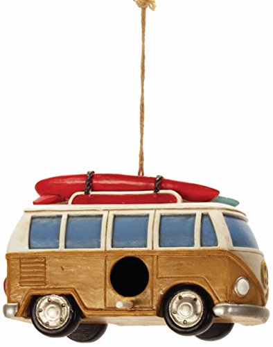 Spoontiques 10174 Beach Van Birdhouse, Brown