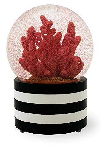 Boston International Coastal-Themed Snow Globe, Coral