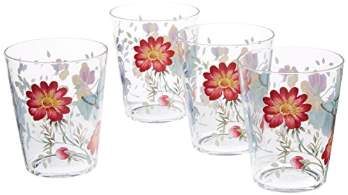 Lenox 866237 Butterfly Meadow Acrylic DOF Glass (Set of 4), Multicolor