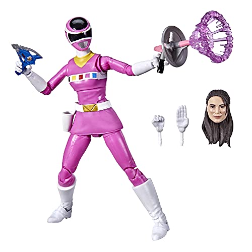 Hasbro Power Rangers Lightning Collection in Space Pink Ranger 6-Inch Premium Collectible Action Figure Toy with Accessories, Kids Ages 4 and Up