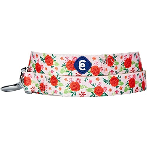 Blueberry Pet Essentials Spring Scent Inspired Garden Floral Dog Leash in Baby Pink, 5 ft x 5/8", Small, Leashes for Dogs