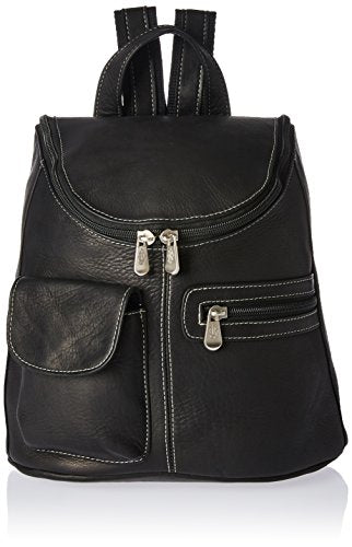 Royce Leather Luxury Tablet Ipad Backpack Handcrafted in Colombian Leather, Black, One Size