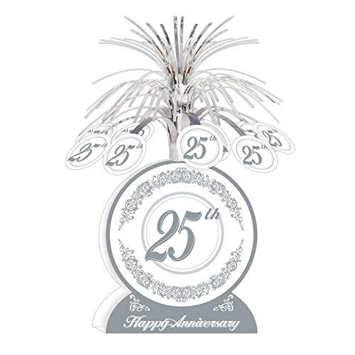 Beistle 25th Anniversary Centerpiece Party Accessory (1 count) (1/Pkg)