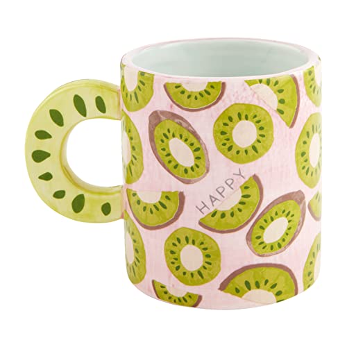 Mud Pie Coffee Fruit Mug, 12-ounce, Kiwi