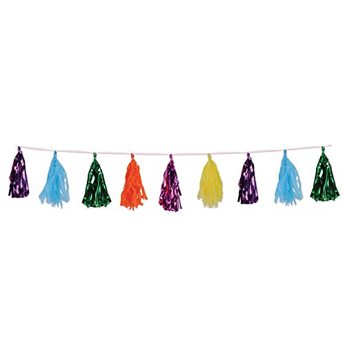Beistle Metallic & Tissue Tassel Garland