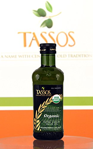 Tassos, Oil Olive Extra Virgin Organic, 17 Fl Oz