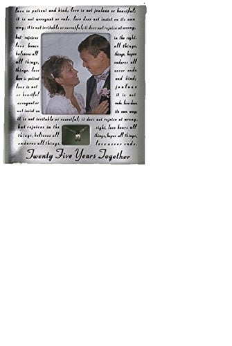 Roman 25th Silver Wedding Anniversary Picture Photo Frame