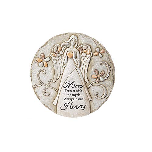 Ganz ER65743 Stepping Stone with Mom Forever with The Angels Always in Our Hearts Sign, 11-inch Diameter