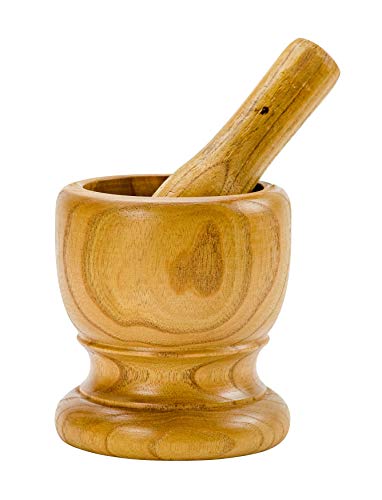 Boston Warehouse Wooden Mortar and Pestle Spice Grinder