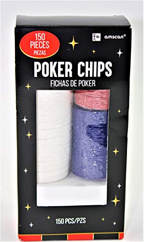 Amscan Poker Chips, Standard, Multicolor,255580
