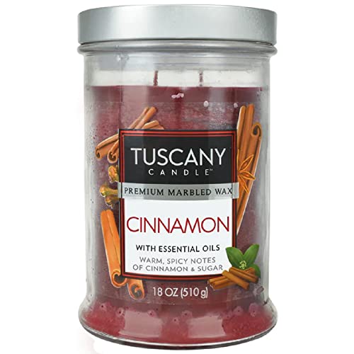 Langley Empire Candle Tuscany, Mottled, Bronze Lid, 18-Ounce, Cinnamon